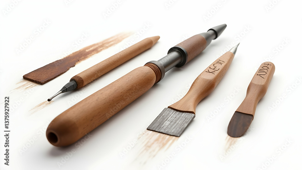 Fototapeta premium Wood Marking Tools: Carpenter's Layout Essentials
