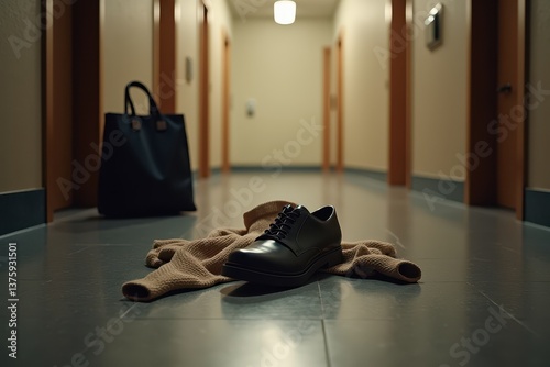 Mystery left in dimly lit corridor