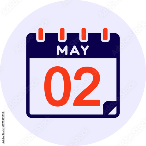 2 May Vector Icon Design