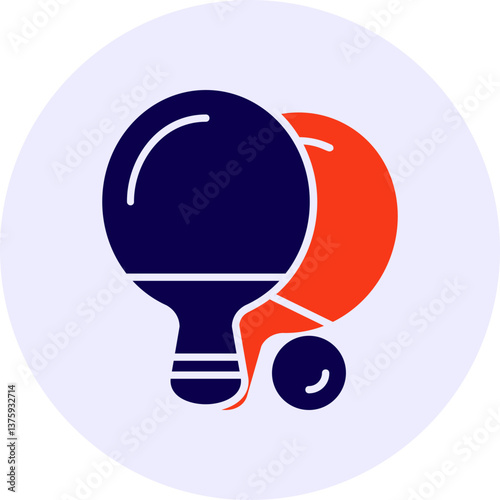 Table Tennis Vector Icon