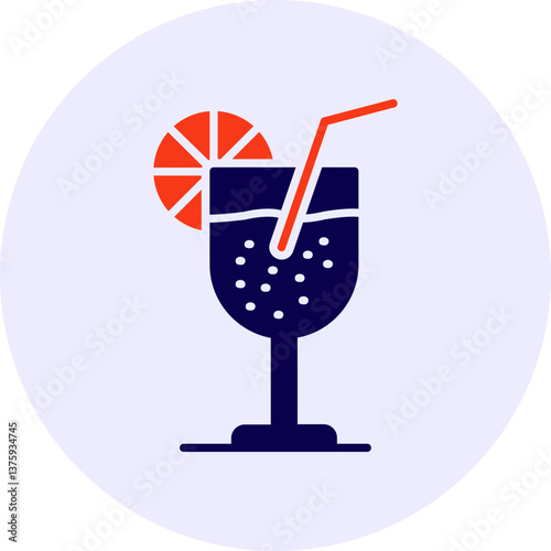 Lemon Juice Vector Icon photo