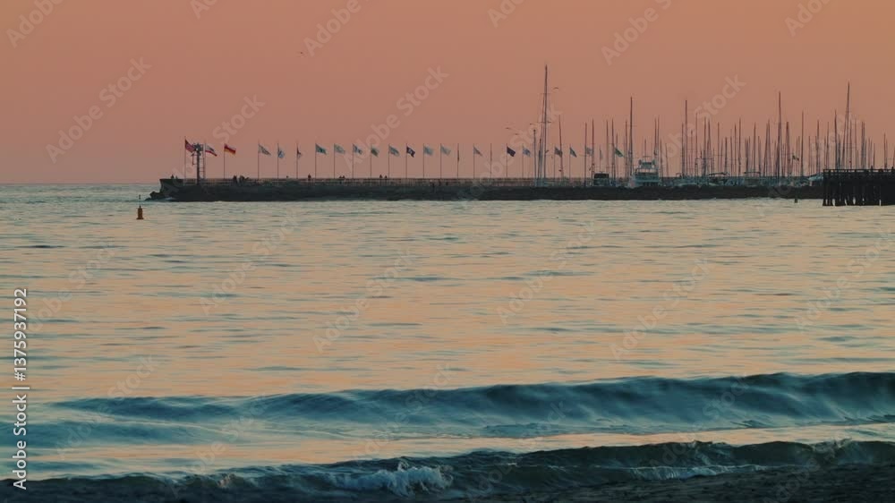 Stearns Wharf and Santa Barbara’s Iconic Coastal Lifestyle. American dream succes journey.