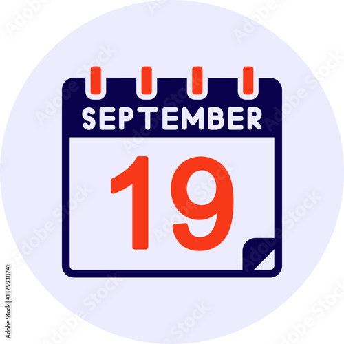 19 September Vector Icon Design