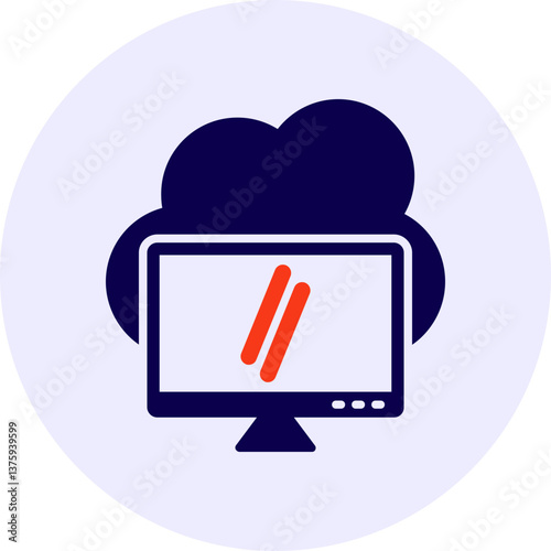 Cloud Computing Vector Icon