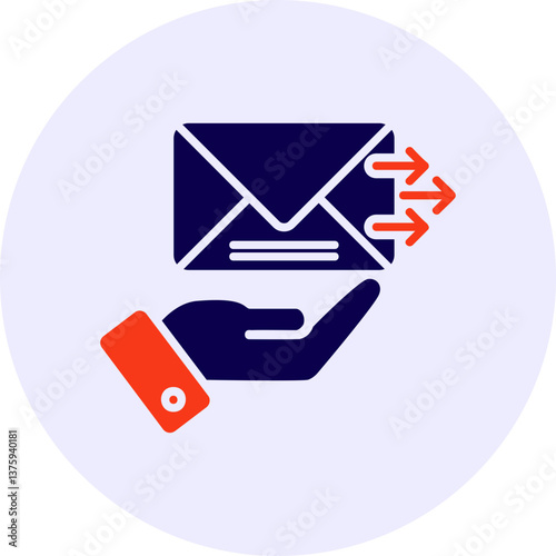 Send Mail Vector Icon Design