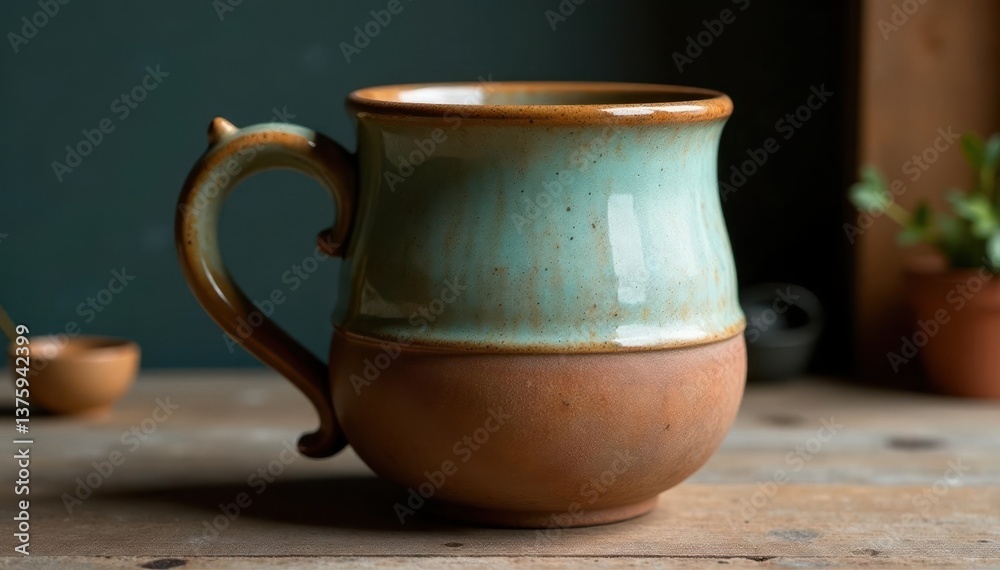 Large oversized rustic stoneware mug, textured surface , warm, handle Large oversized rustic stoneware mug, textured surface , warm, handle