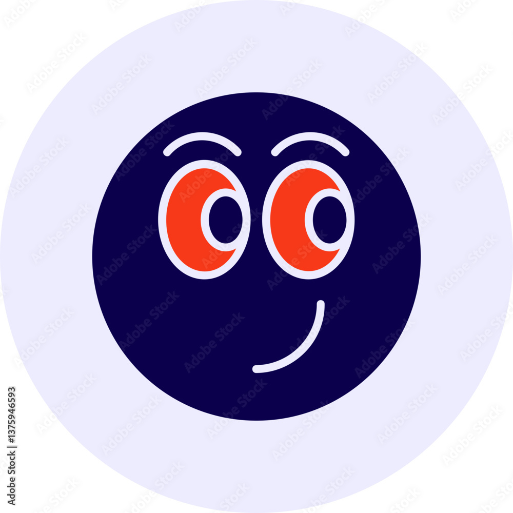 Smirk Vector Icon Design Smirk Vector Icon Design