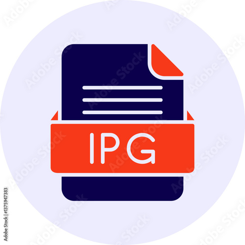 IPG File Format Vector Icon Design photo