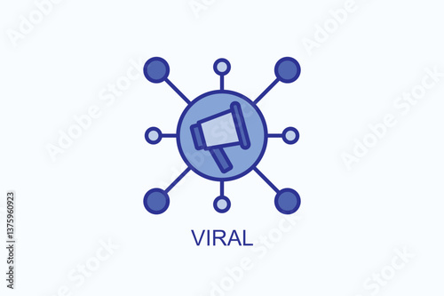 Viral Icon Or Logo Isolated Illustration