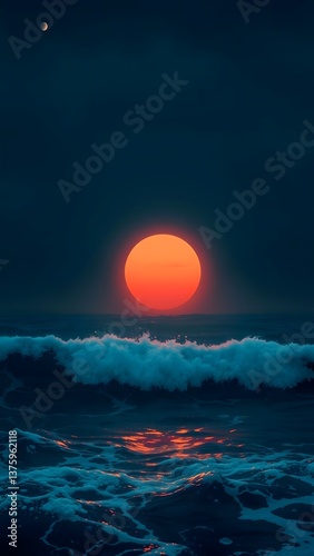 Surreal Seascape at Twilight