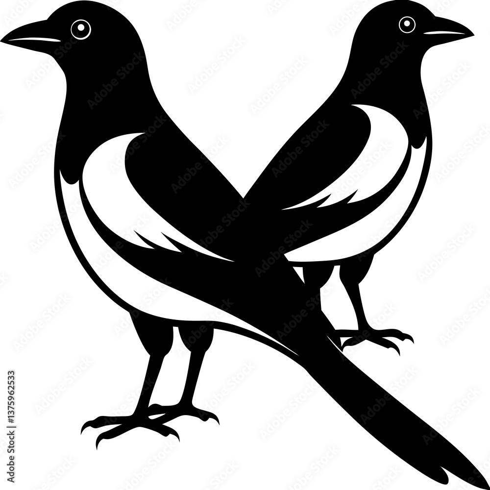 Obraz premium bird silhouette vector