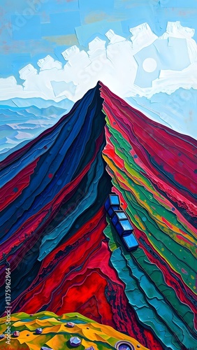 Surreal Mountain Dreamscape