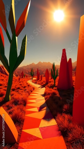 Surreal Landscape Journey