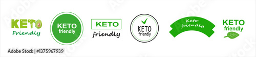 Set of Eco. Free gluten. Natural. Keto. Keto diet. Set organic icon. Eco.100%, Eco ,Organic product, Vegan. Vector icons.