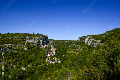 Obraz na płótnie Rocamadour, Lot, Midi-Pyrenees, France w salonie