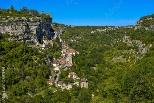 Obraz na płótnie Rocamadour, Lot, Midi-Pyrenees, France w salonie