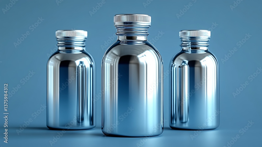 Realistic Aluminum Bottle 3D Render Mockup for Branding and Logo Presentation Realistic Aluminum Bottle 3D Render Mockup for Branding and Logo Presentation