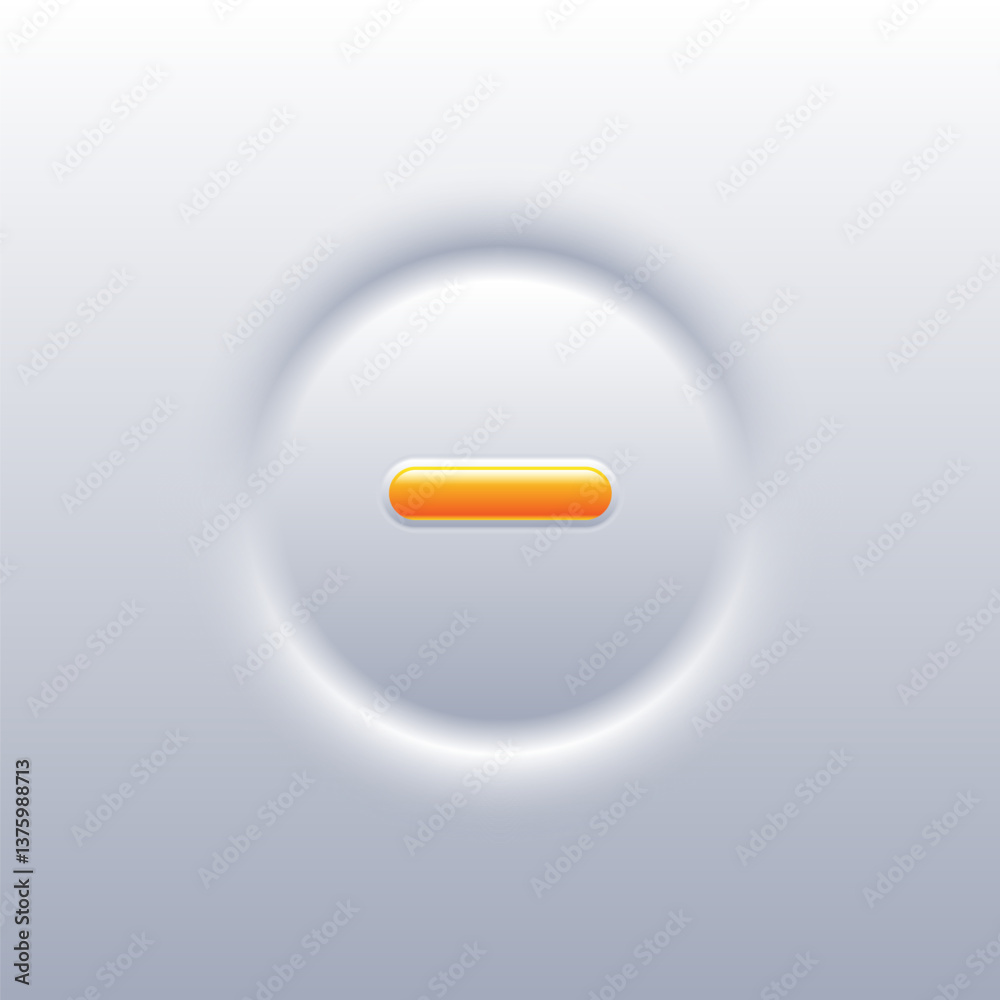 3D Circle shapes button neomorphism style, Vector illustration 3D Circle shapes button neomorphism style, Vector illustration