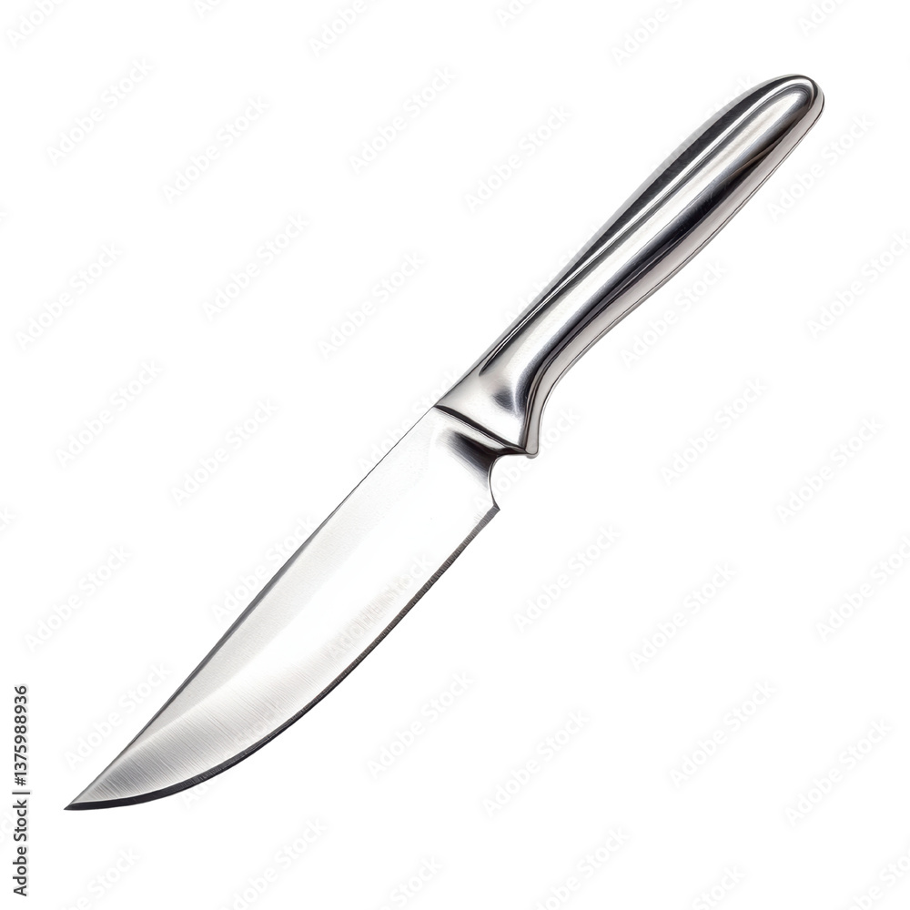 Obraz premium Sleek Stainless Steel Chef's Knife for Precision Cutting