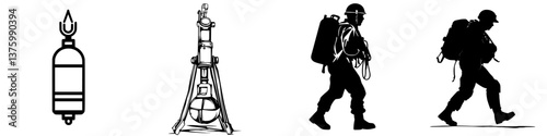 Exploring essential equipment and personnel in a military operation in a training environment