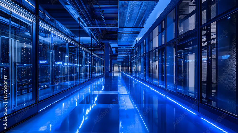 Obraz premium Futuristic Data Center