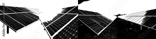 Solar panels arranged in a field highlighting renewable energy innovation and technology advancements