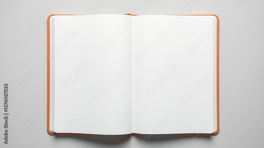 Blank Journal Mockup with Right-Hand Copy Space Blank Journal Mockup with Right-Hand Copy Space