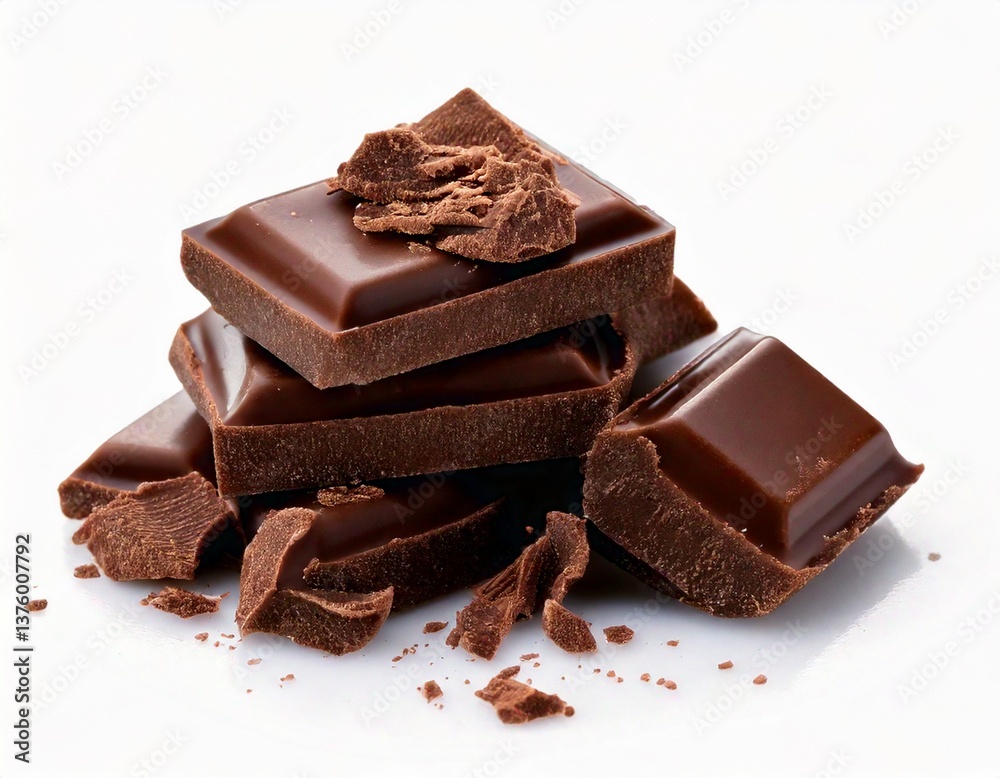 milk chocolate bar isolated on white background, dessert concept milk chocolate bar isolated on white background, dessert concept