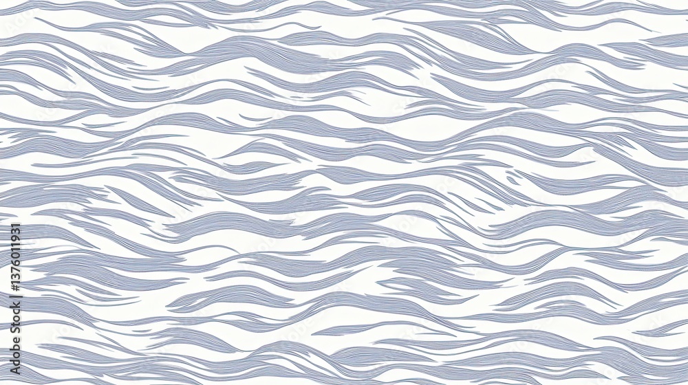 Seamless Blue and White Topographical Wave Pattern Creates a Soothing, Fluid Design Suitable for Various Applications Seamless Blue and White Topographical Wave Pattern Creates a Soothing, Fluid Design Suitable for Various Applications