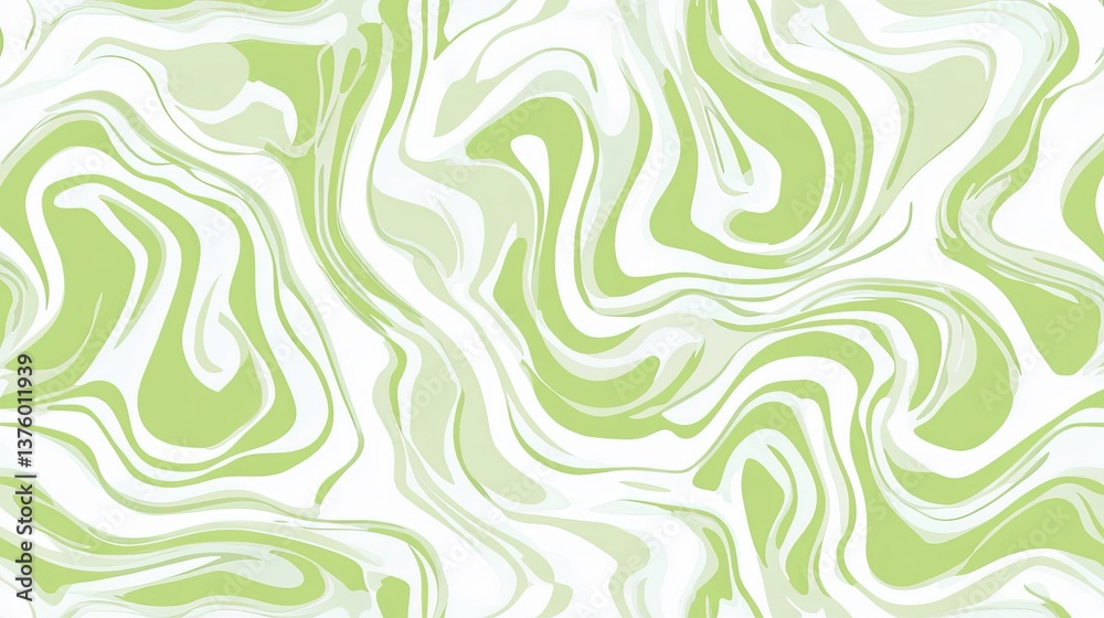 Seamless Green and White Topographical Wave Pattern Creating a Calming Aesthetic for Various Design Applications Seamless Green and White Topographical Wave Pattern Creating a Calming Aesthetic for Various Design Applications
