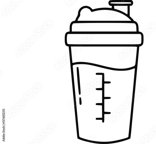Simple vector icon sports shaker

