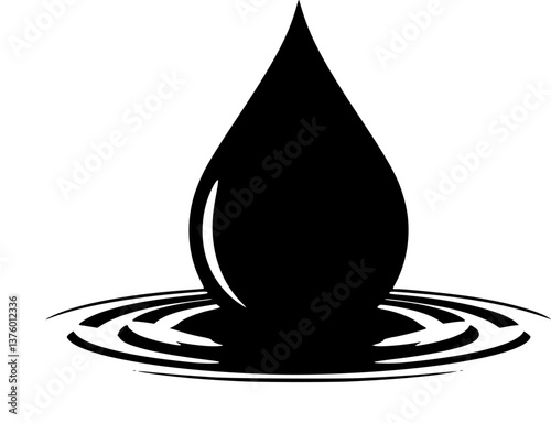 Simple vector icon drop
