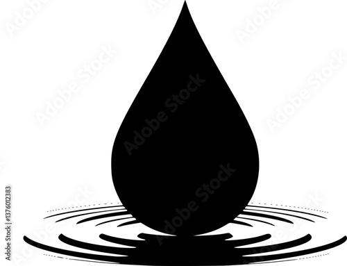Simple vector icon drop
