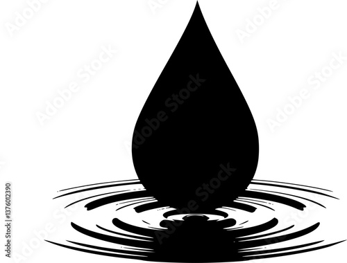 Simple vector icon drop
