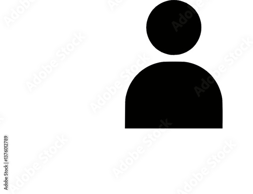 Person Icon with Wide Silhouette Symbolizing Obesity
