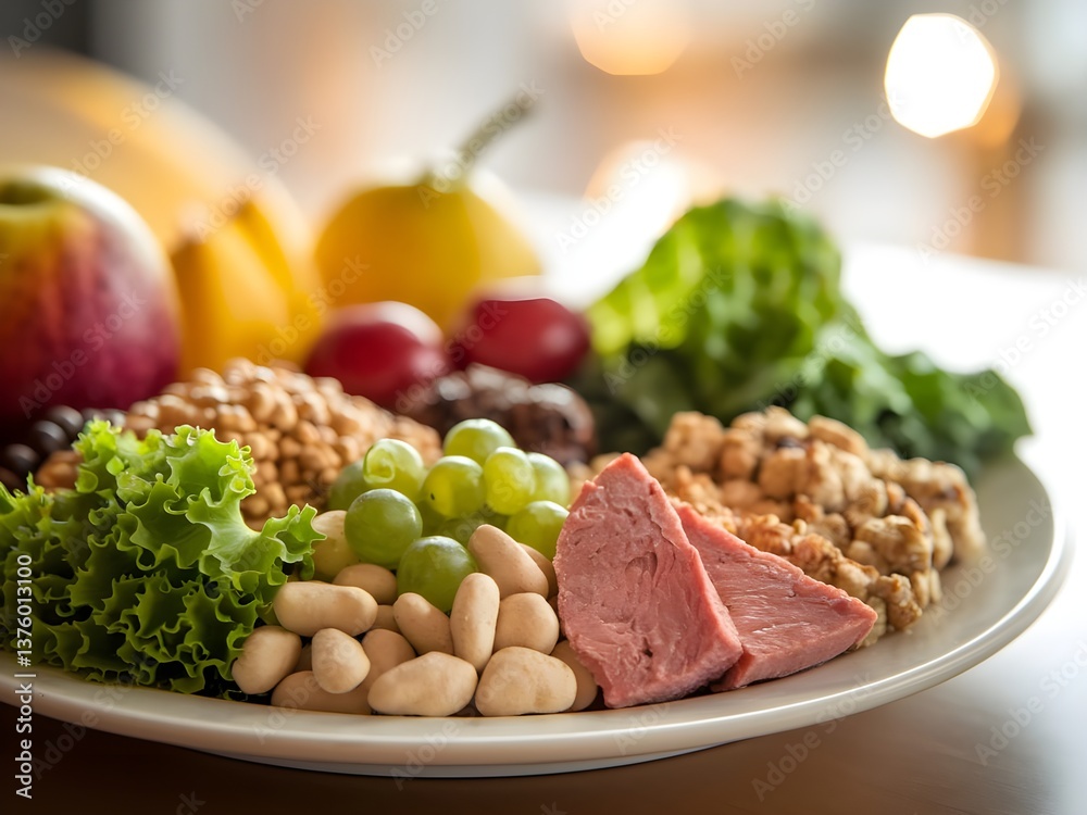 Dieta bilanciata e mediterranea, vegetariana e salutare per il benessere cardiovascolare e la salute