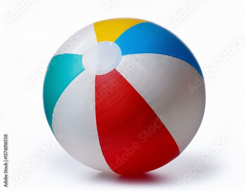  Beach ball isolated on a white background