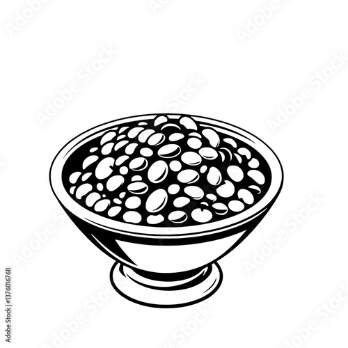 Bowl of Mixed Beans A Colorful Culinary Delight