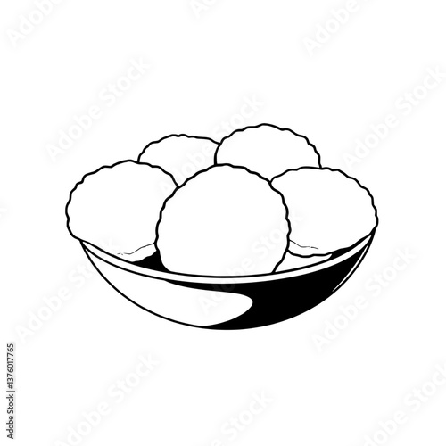 Golden-Brown Fried Snacks in a Bowl Ready to Eat