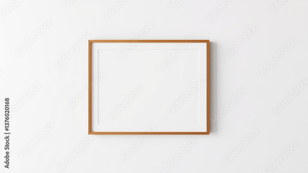 Modern Framed Artwork Mockup - Blank Design Template Modern Framed Artwork Mockup - Blank Design Template