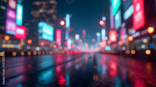 night view of the city of moscow
