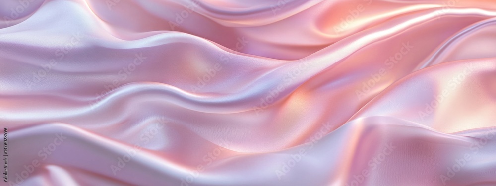 Obraz premium Luxury silk texture background with soft folds and pastel tones
