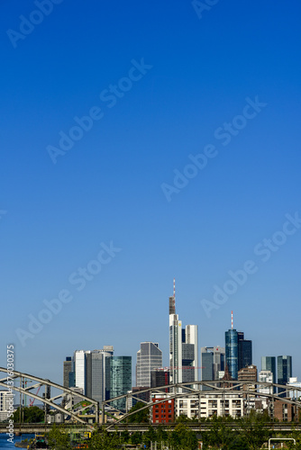 Obraz na płótnie Business Center, Frankfurt, Hessen, Germany w salonie