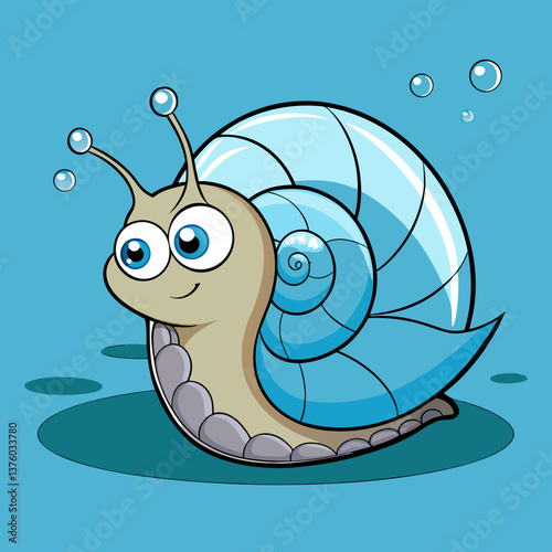 funny snail cartoon