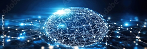 Dynamic Blue Technology Abstract: Data Streams and Circuit Board Patterns for Innovative Business Solutions. Futuristic Digital Network Visualization on Clean Background for Creative Marketing and Des