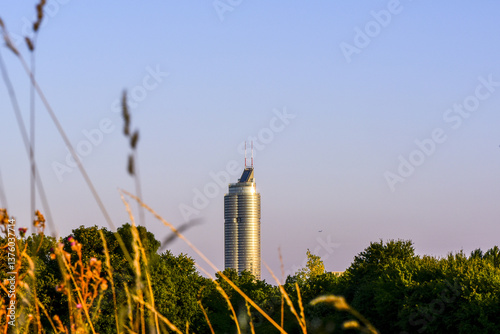 Millenium Tower, river Danube, Vienna, Austria