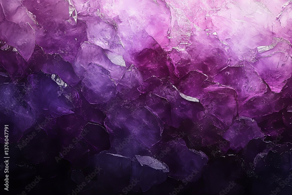 A textured abstract display of violet and purple crystalline formations A textured abstract display of violet and purple crystalline formations