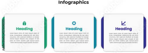 Business Infographic Design with Modern Icons and Highlights