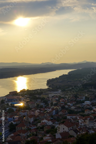 Obraz na płótnie Abendstimmung, Sibenik, Dalmatien, Kroatien w salonie