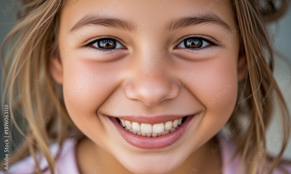 close up a girl with joyful face Big genuine smile sparkling eyes close up a girl with joyful face Big genuine smile sparkling eyes